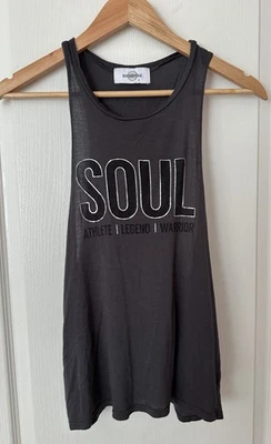 SoulCycle Women’s Tank Top Size S/M Black SOUL Graphic Athleisure Gym Workout - Image 1 of 4