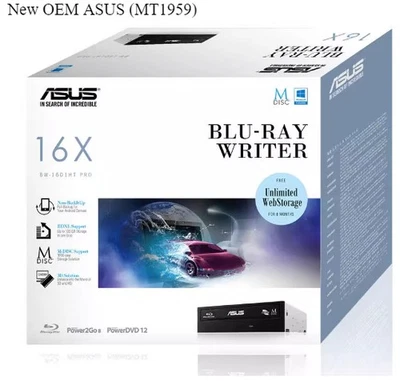 NEW External Asus BW-16D1HT Blu-ray drive FW 3.10 4K, UHD, Ultra HD Friendly! - Image 1 of 4