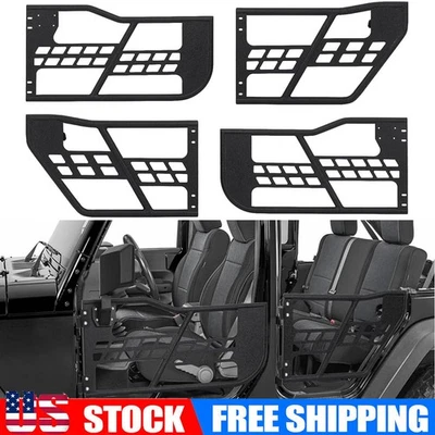 For Jeep Wrangler JL 18-24 4DR Off-Road Tube Safari Tubular Doors Front & Rear - Imagem 1 de 4
