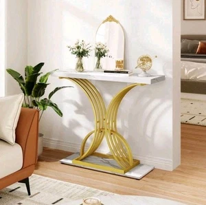 Narrow Console Sofa Table Couch Table 39.4 in for Entryway & Living Room - Picture 1 of 3