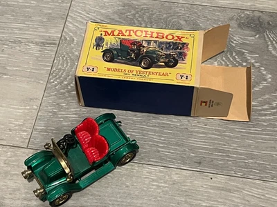 Coche Modelo Diecast Packard Lanaulet Y-11 Vintage Matchbox 1912 en caja original Foto 1 de 4