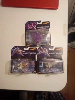 2022 Hot Wheels Disney Pixar Lightyear XL-01 XL-15 Zurg Fighter navio lote de 3 - Imagem 1 de 4