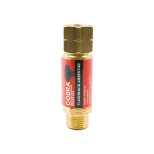 COBRA Fuel Gas Flashback Arrestor - Torch End YLDBATF Made in Europe - Picture 1 of 9