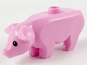 LEGO City Bright Pink Pig New Minifigure Small Farm Animal - Picture 1 of 1