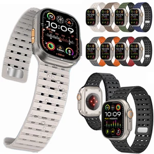 Sport Magnetic Silicone Strap For Apple Watch Ultra iWatch Series 42/44/45/49mm - Picture 1 of 49