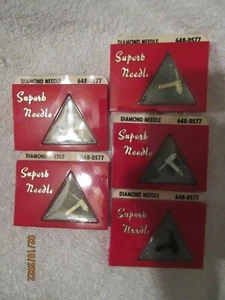 PHONOGRAPH NEEDLE STYLUS 648-DS77 RCA 118197 118198 117330 RMP 204-9 Lot of 5 - Picture 1 of 4