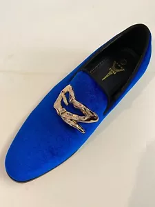 New Men's Vintage Velvet Dress Loafers Slip On Tuxedo Dress Shoes Size:7.5--13 - Picture 1 of 22