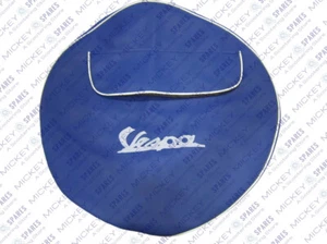 CUBIERTA RUEDA DE REPUESTO VESPA PX RALLY T5 PK GTS LX RUEDA STEPNEY 10" AZUL - Imagen 1 de 2