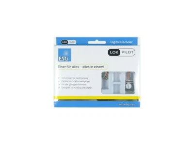 ESU H0 digital Decoder LokPilot 5 DCC MM SX M4 NEM 652 8 pin 59610 neu OVP - Bild 1 von 4