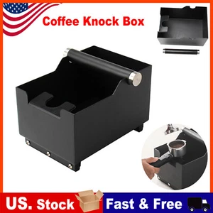 Caja de golpe de café con base de apisonamiento soporte portafiltro contenedor de residuos en polvo espresso - Imagen 1 de 10