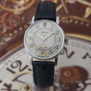 Watch USSR Pobeda 15 Jewels Gray Dial Soviet Vintage  Wristwatch Zim 2602 - Picture 1 of 24