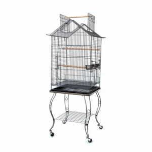 Bird Parrot Cage with Stand Cockatiel Amazon African Grey Caique Conure - Picture 1 of 13