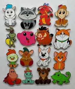 Disney Park Pins - Pixie Plush Mystery Set 2024 - Mochi Morph Meeko Gus Ray Koda - Picture 1 of 55