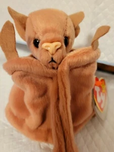 Batty Ty Beanie Baby 1996 excellent condition PVC Pellets, TAG ERRORS RARE - Picture 1 of 6