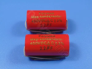 2pcs 400V 2.2uF MKP Crossover Metallized Polypropylene Non-Polarized Capacitor - Picture 1 of 1
