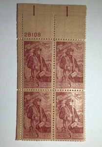 US 5 Cent Dante 700th Anniversary, 1965 Scott #1268, Block Of 4 Stamps, MNH. - Picture 1 of 1
