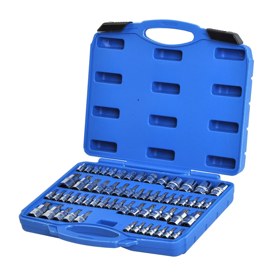 60Pcs Master Torx Bit Socket and External Torx Socket Set | S2 and Cr-V Steel - Image 1 of 4