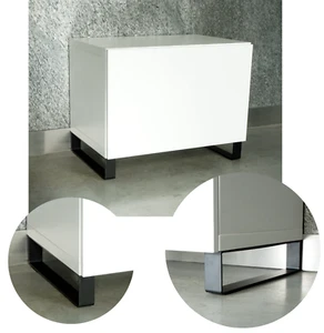Patas de muebles modernas para muebles IKEA - Kallax, Besta, acero negro, blanco - Imagen 1 de 17