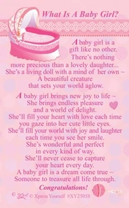 TARJETA BILLETERA ¿QUÉ ES UNA NIÑA? Regalo sentimental regalo de nacimiento regalo de graduación - Imagen 1 de 6