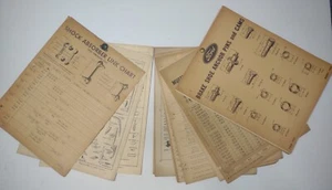 Vtg 1932-42 1946 1947 Ford Mercury Parts Lists Charts Spark Shocks Pipes Etc B7 - Picture 1 of 16