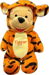 Winnie The Pooh Bean Bag 8" Peluche Tigre Costume Peluche Giocattolo - Foto 1 di 11