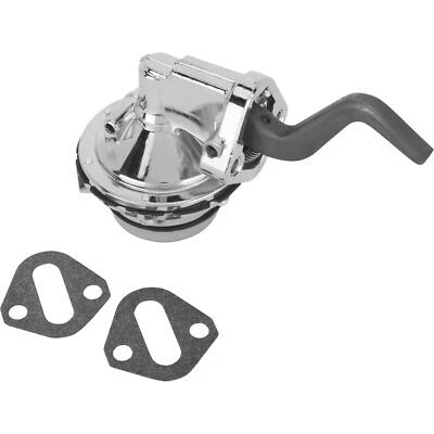 Mechanical Fuel Pump, 80 GPH, 6 PSI, Chrome, Fits Pontiac 301-455 - Image 1 of 4