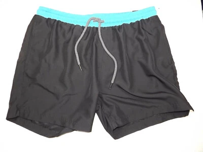 INC INTERNATIONAL CONCEPT Pantalones Cortos de Natación Negro y Azul con Malla NUEVO XL Foto 1 de 2