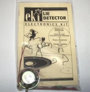 == LIE DETECTOR = vintage EKI electronic project UNBUILT science DIY kit set NOS - Picture 1 of 2