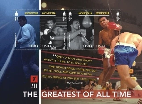 Mongólia 2007 - Muhammad Ali Boxe - Folha de 4 Selos MNH - Imagem 1 de 1