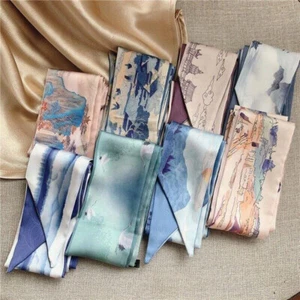 Narrow Bag Handle Scarf Hair Ribbon Neck Wrap Bag Handle Decoration Accessories - Picture 1 of 24