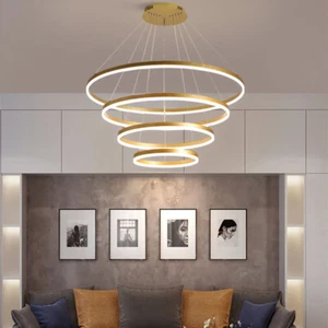 Large Chandelier Lighting LED Pendant Light Home Stair Lamp Hotel Ceiling Lights - Picture 1 of 11