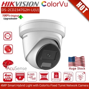 HIKVISION ColorVu Acusense 4MP IP Camera POE MIC DS-2CD2347G2H-LIU Dual light IR - Bild 1 von 24