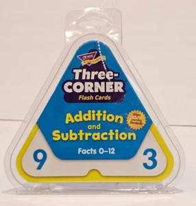 New Trend Enterprises Three-Corner Flash Cards Addition and Subtraction T1670 - Picture 1 of 5