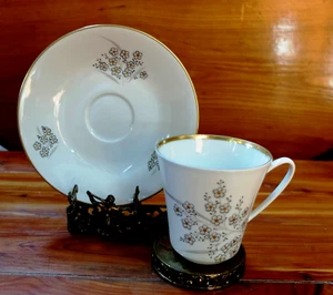 Vintage Norway Porsgrund Delicate Mid Century Design Reinrose Cup & Saucer - Picture 1 of 8