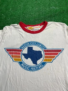 Austin City Limits Music Festival T-Shirt Sz Large Ringer ACL 2018 - Picture 1 of 5