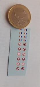 decalcomanie decals déco 1/43 cocarde drapeau tricolore france - Picture 1 of 1