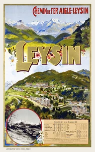 Affiche chemin de fer Aigle-Leysin - Leysin - Foto 1 di 1