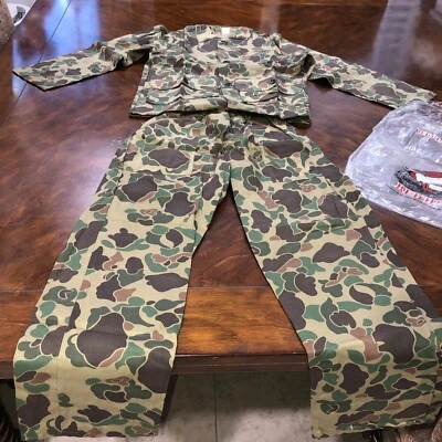 Vintage RedHead USA Made SMALL Hunting Camo Shirt & Pant Combo NEW OLD STOCK #AZ - Image 1 of 4