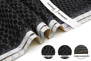 indivitara® Premium Stitch Foam Mikrofaserstoff selbstklebend dehnbar kaschiert - Bild 1 von 8
