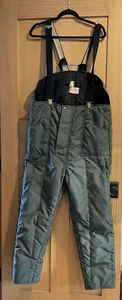 LL Bean RefrigiWear 395 Cold Weather Insulated Bib Overall Vtg 70s Script Large - Picture 1 of 10
