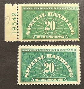 Travelstamps: US Special Handling Stamp #QE3 & QE3a Mint Not Hinged MNH OG - Picture 1 of 5