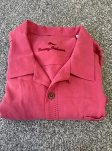 Tommy Bahama Red/Pink Men’s XXL Button Up Silk Blend Island Zone - Picture 1 of 10
