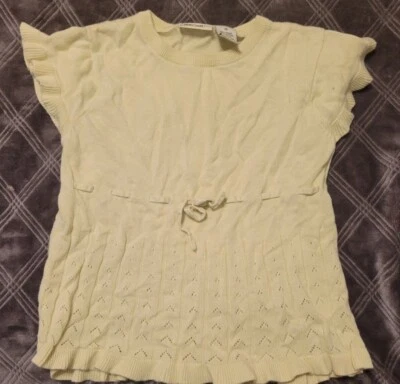 Cherokee Girls Light Green Short Sleeve Sweater Size Medium - Image 1 of 4