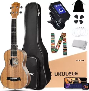 Sapele Soprano Ukulele Kit for Beginners with Gig Bag - Perfect for All Ages - Picture 1 of 9