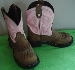 Justin SZ 6.5 Pink Gypsy WKL9981 Steel Toe EH Work Cowgirl Boots Women's - Picture 1 of 5