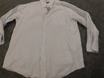 Nautica Mens shirt 16.5 white plaid traveler button down - Image 1 of 4