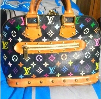 Louis Vuitton Alma Shoulder Bag Black Leather - Image 1 of 4