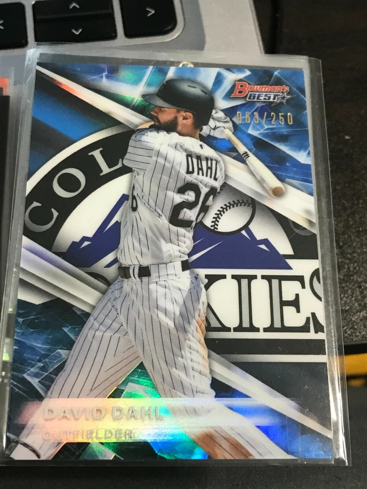  2016 Bowman's Best Top Prospects Blue Refractors David Dahl/250 ROCKIES! kc23! - Image 1 of 1