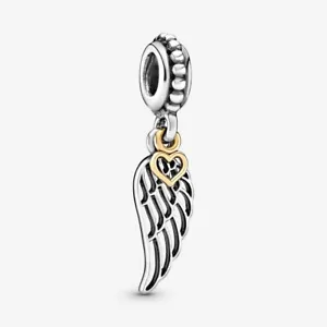 Brand New Genuine Pandora Silver ￼S925 ALE  Angel Wing Dangle Charm - Picture 1 of 3