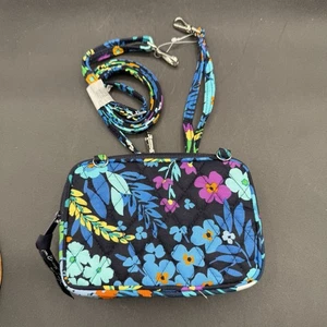 Vera Bradley Midnight Blues Double Zip Wallet Wristlet Crossbody - Bild 1 von 9